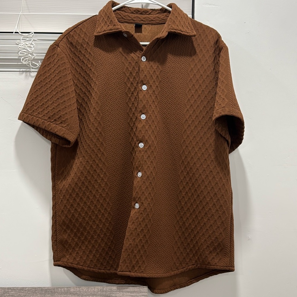Manfinity Short Sleeve Button-Up